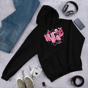 Cute Pink Nurse Hoodie – Adorable & Stylish Design for Nurses