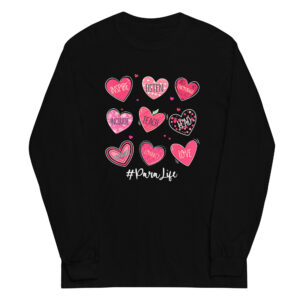 Cute Heartful Teacher Long Sleeve – Teaching with Kindness & Style