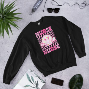 Cute Nurse Design Sweatshirt – Stylish & Cozy for Nurses!