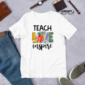 "Teach Inspire" T-Shirt – Empower & Motivate Every Day!